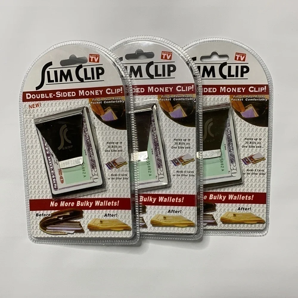 Slim Clip Double Sided Money Clip Bundle (3)